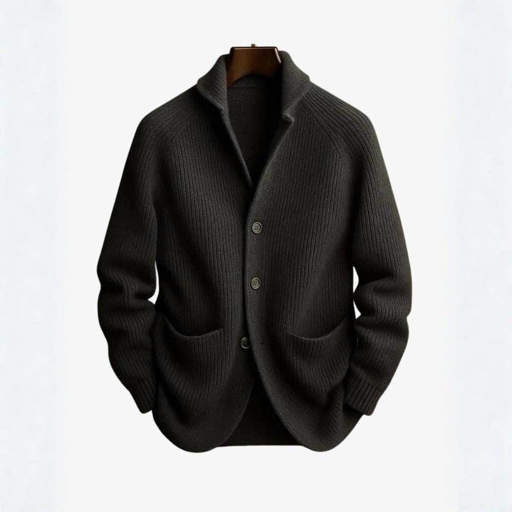 TOBY | TAILORED BUTTON-FRONT KNIT CARDIGAN
