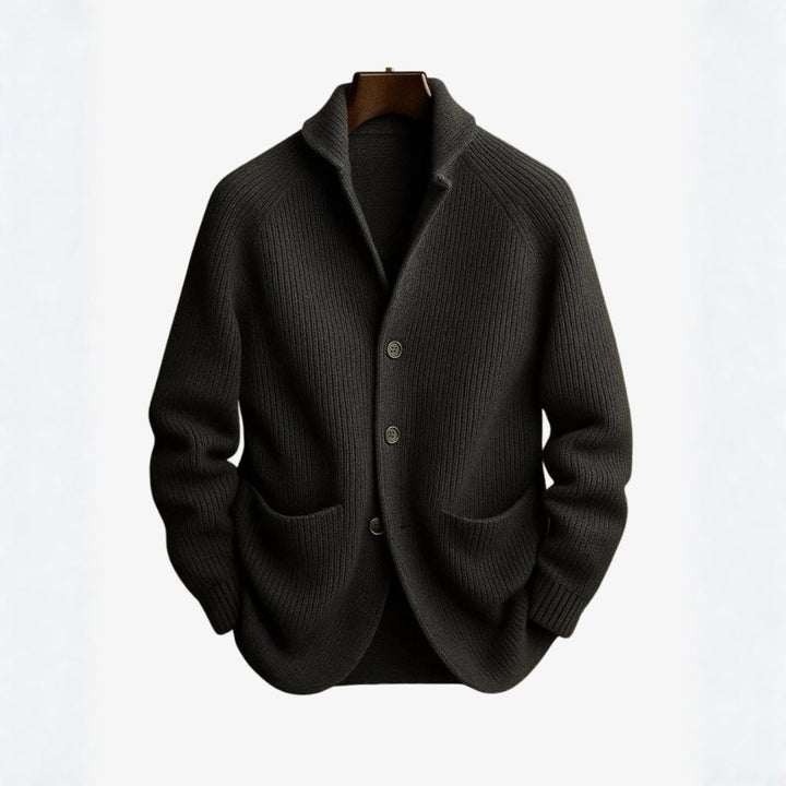 TOBY | TAILORED BUTTON-FRONT KNIT CARDIGAN