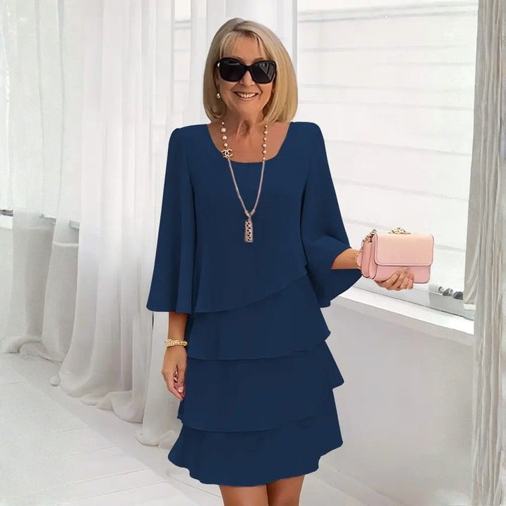 HARRIET | ELEGANT COMFORT RUFFLE DRESS