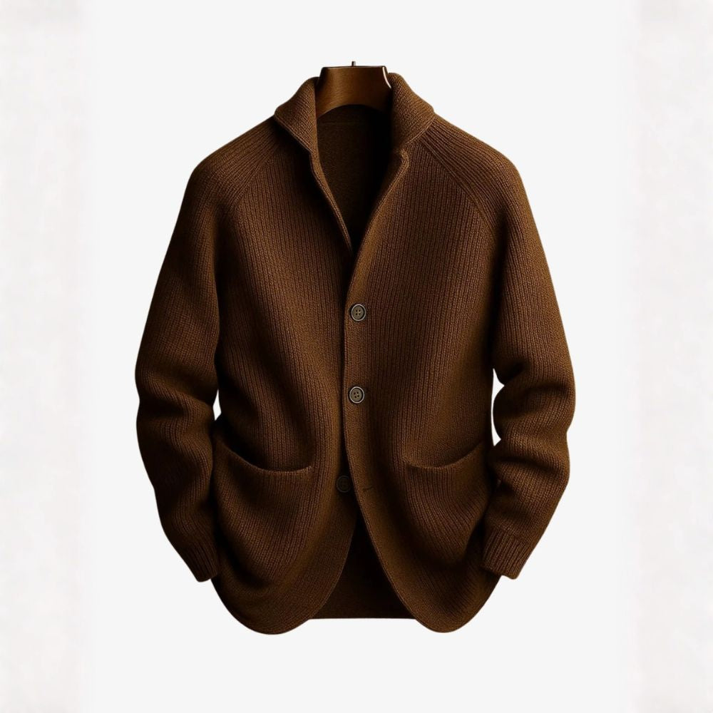 TOBY | TAILORED BUTTON-FRONT KNIT CARDIGAN