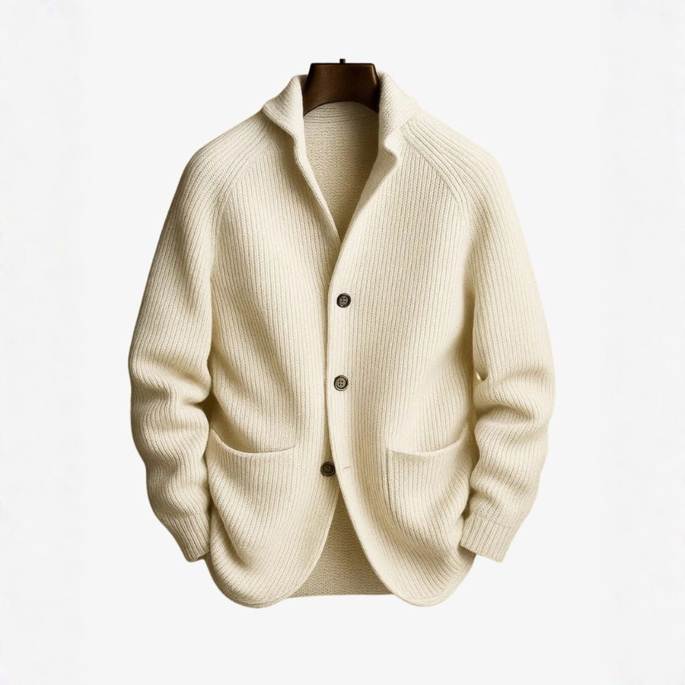 TOBY | TAILORED BUTTON-FRONT KNIT CARDIGAN