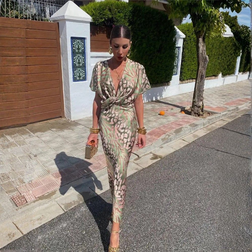 AZULA | TWIST FRONT MAXI DRESS