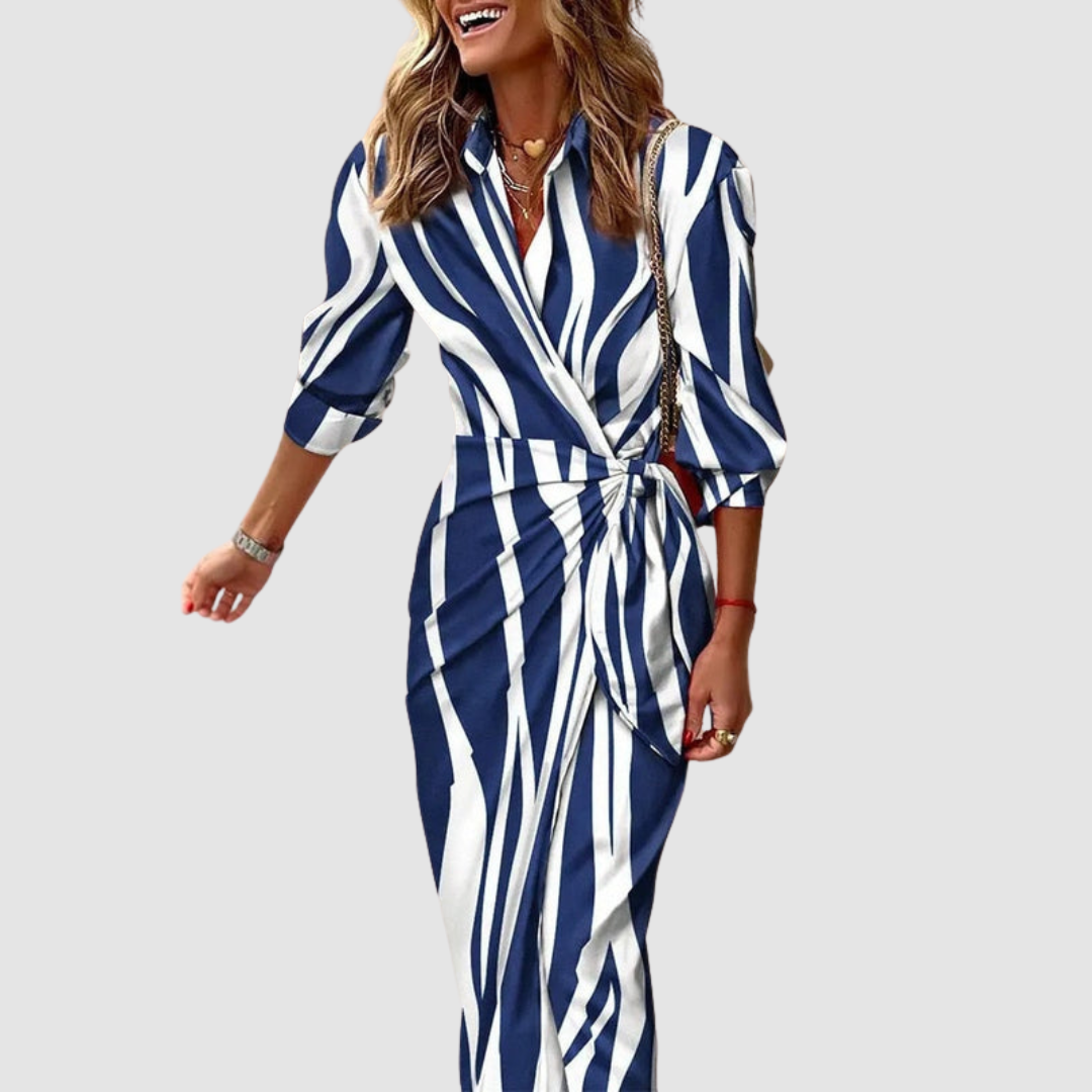 MAISIE | ELEGANT STRIPED DRESS