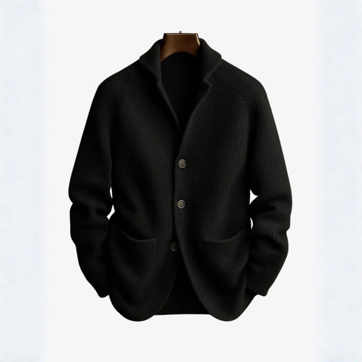 TOBY | TAILORED BUTTON-FRONT KNIT CARDIGAN