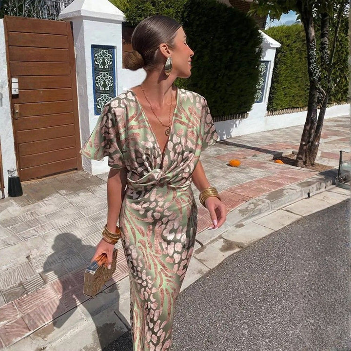 AZULA | TWIST FRONT MAXI DRESS