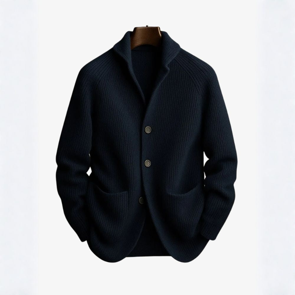 TOBY | TAILORED BUTTON-FRONT KNIT CARDIGAN