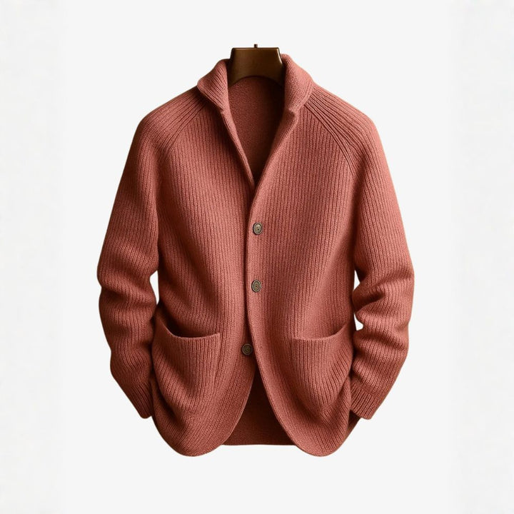 TOBY | TAILORED BUTTON-FRONT KNIT CARDIGAN