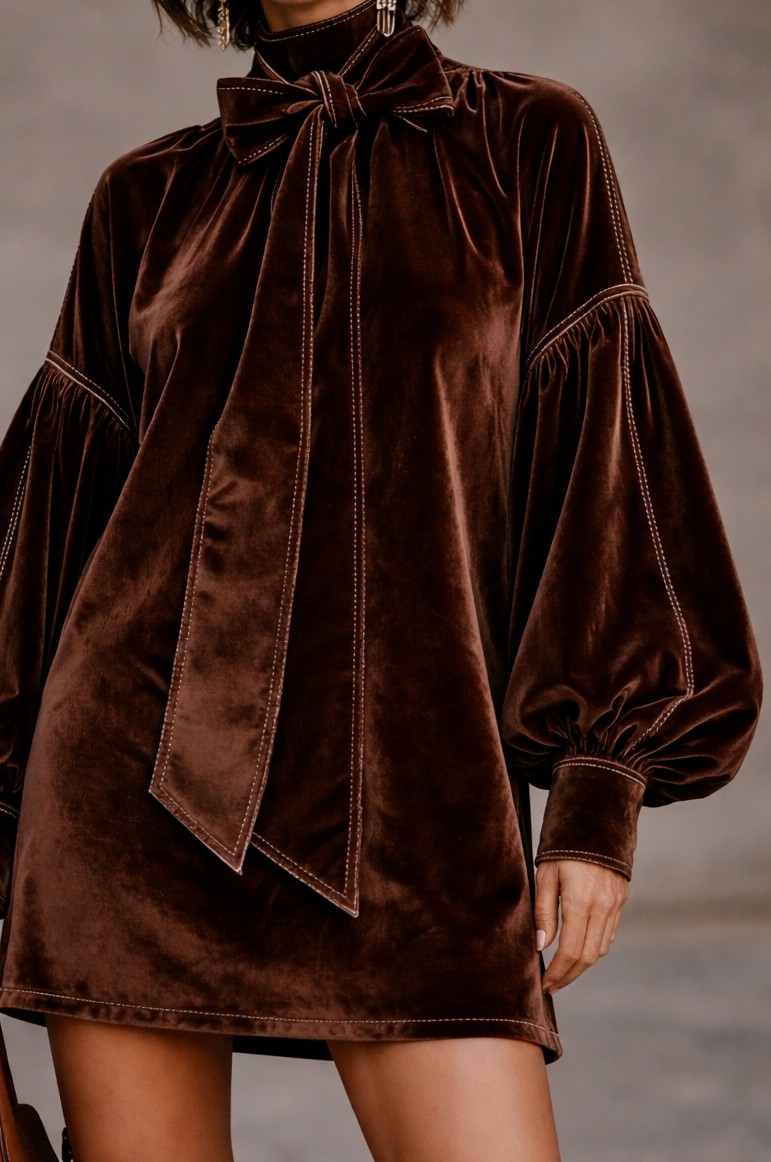 SIENA | ELEGANT VELVET MINI DRESS