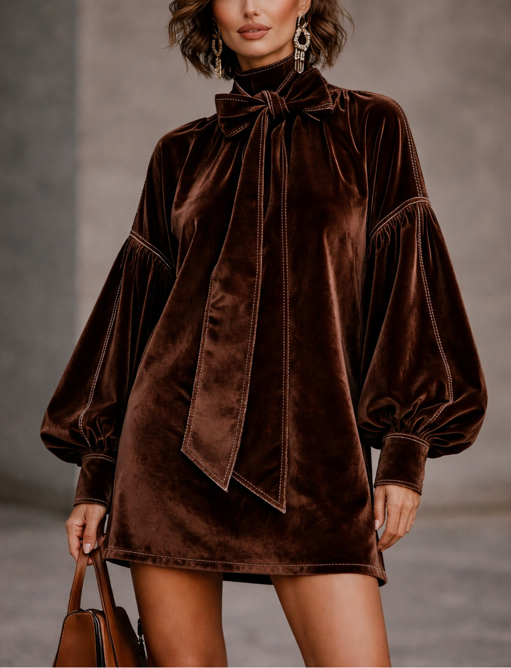 SIENA | ELEGANT VELVET MINI DRESS