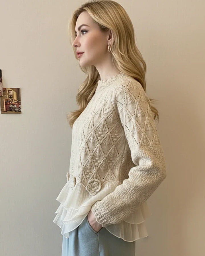 MARGARET | RUFFLE CARDIGAN