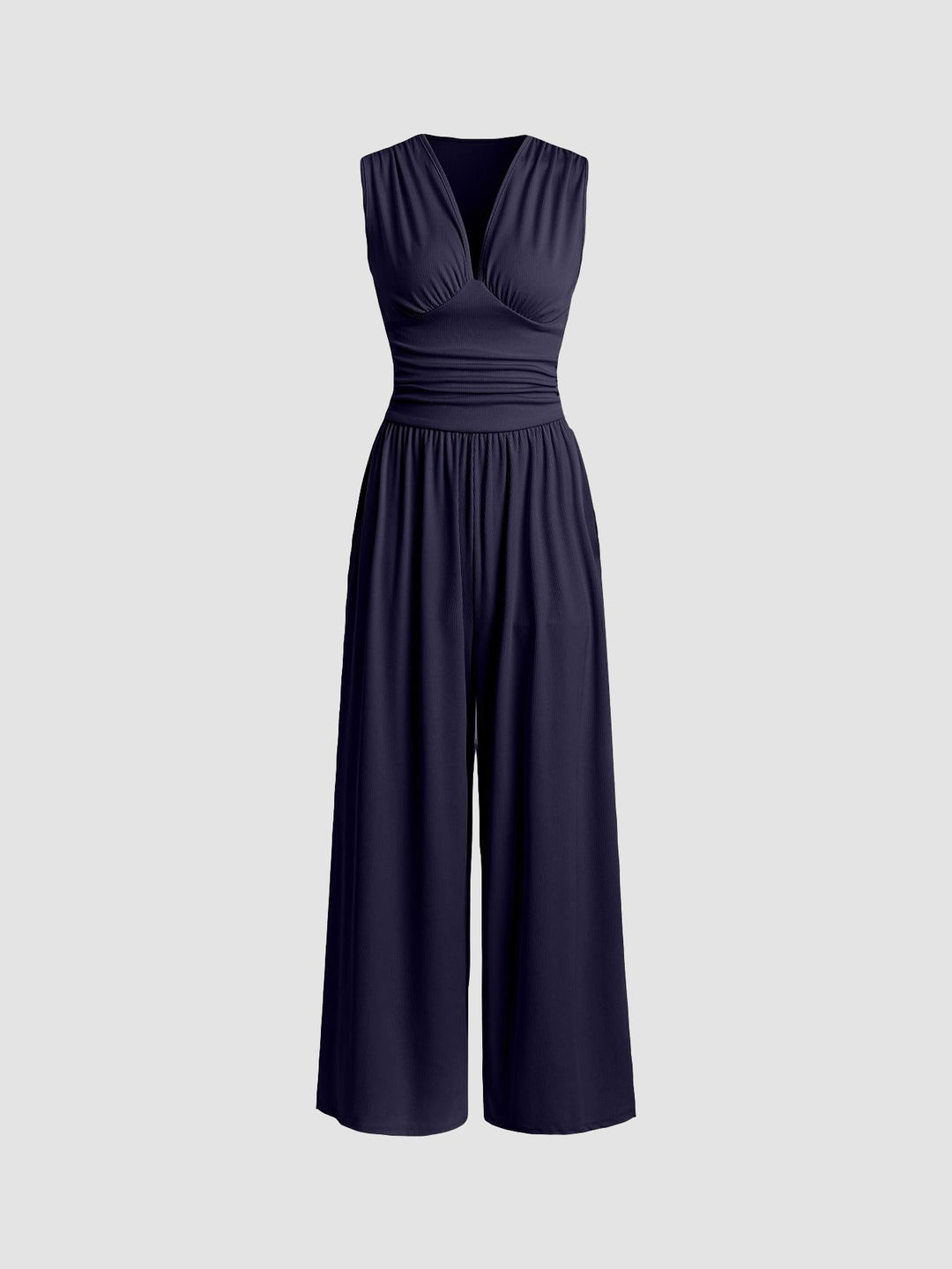 QUINN | CHIC SLEEVELESS WIDE-LEG JUMPSUIT