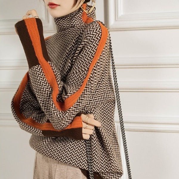 ISLA | CONTRAST STRIPE PULLOVER | ONE SIZE FIT