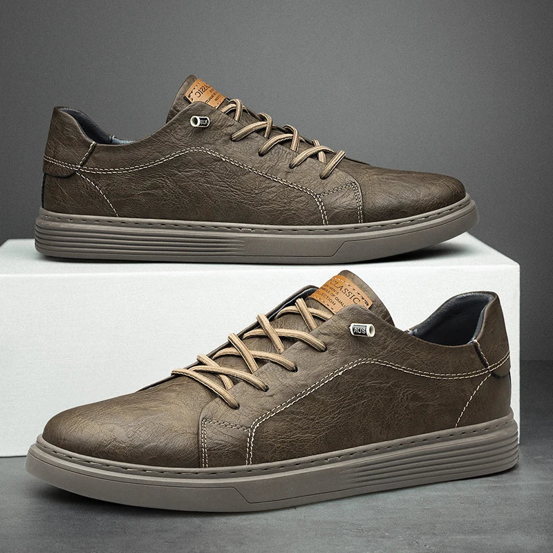 ALFIE | LEATHER TRAINERS